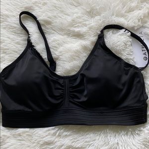 Athleta black bikini top 36B/C